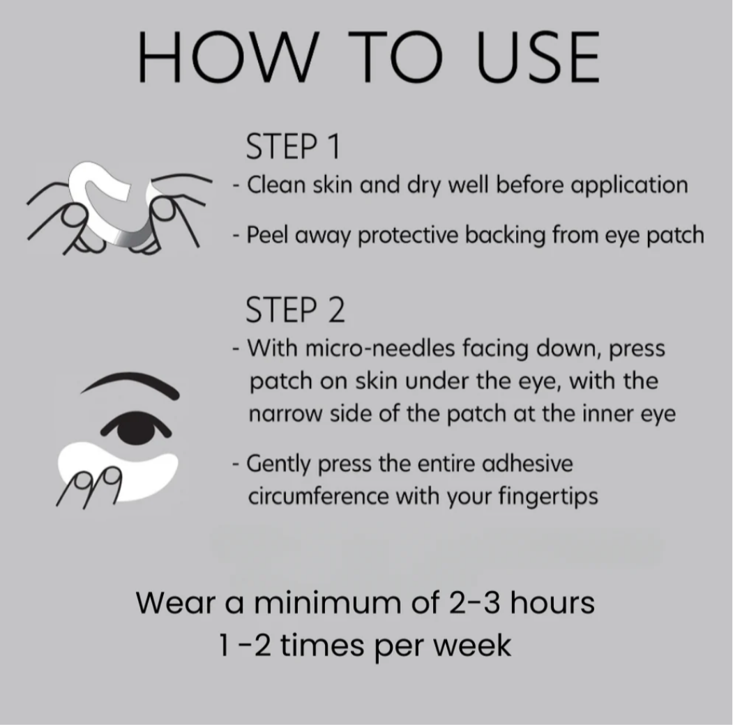 Hyaluronic Acid Microneedle Eye Patches X 4 Treatments