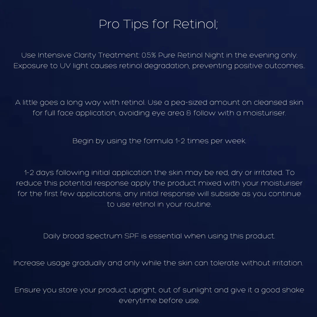 PCA Skin Intensive Clarity Treatment®: 0.5% Pure Retinol Night 29.5g