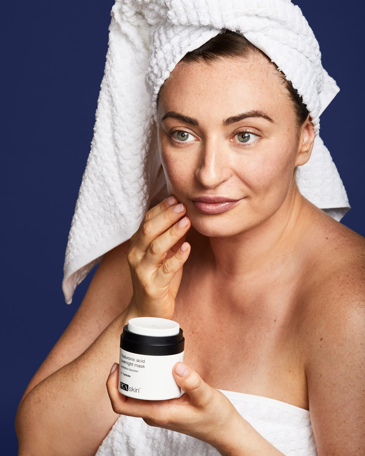 PCA Skin Hyaluronic Acid Overnight Mask 51g being applied